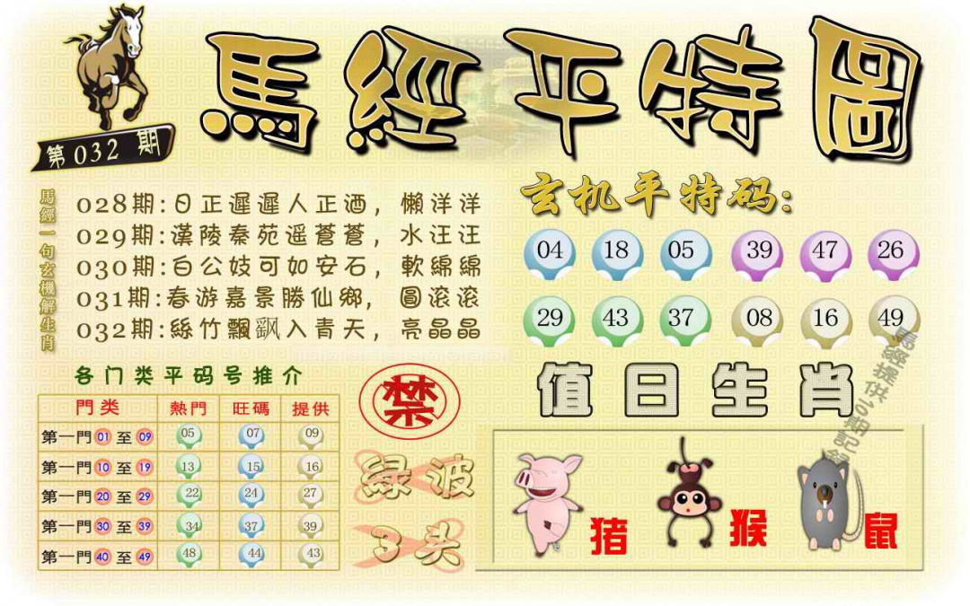 032期马经平特图（荐）[图]