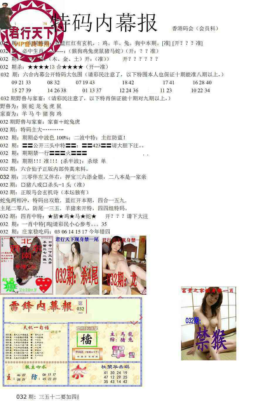 032期特码内幕报[图]